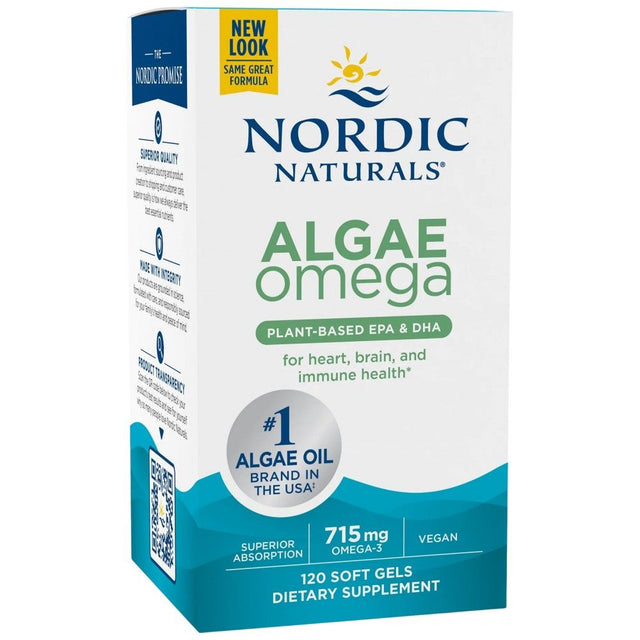 Algae Omega 715 mg - 120 Гел капсули  Nordic Naturals - Nutra Best Bulgaria