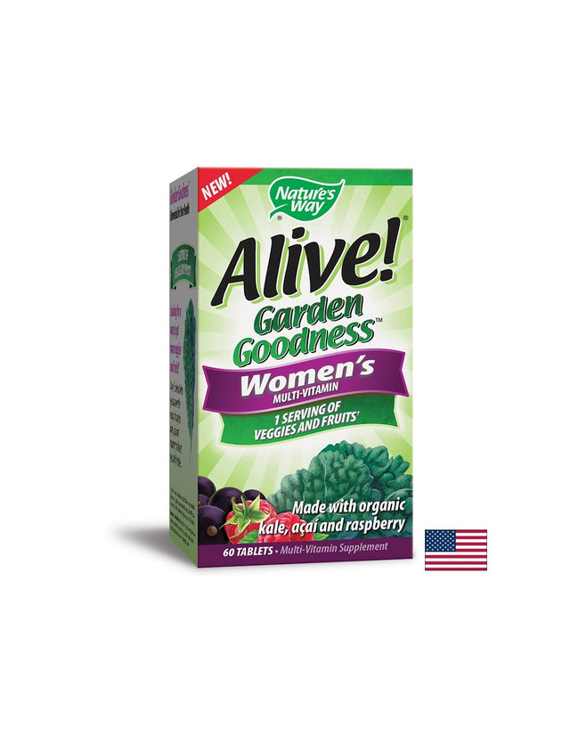 Alive! Garden Goodness Women's Multi - 60 Таблетки  Alive - Nutra Best Bulgaria