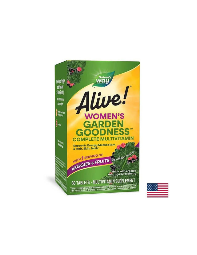 Alive! Garden Goodness Women's Multi - 60 Таблетки - Nutra Best