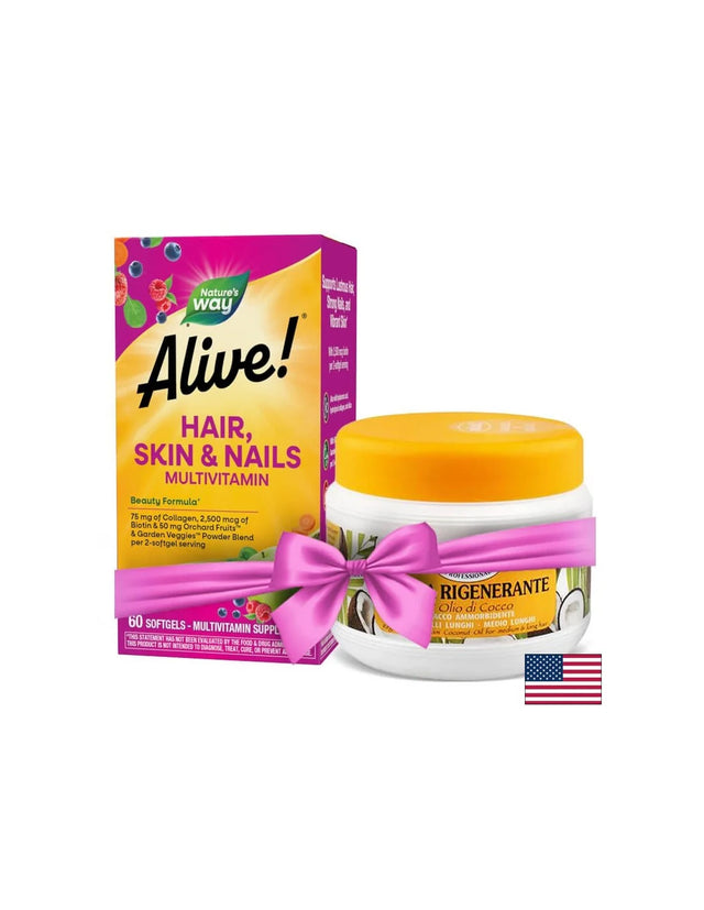 Alive! Hair, Skin and Nails - 60 дражета - Nutra Best