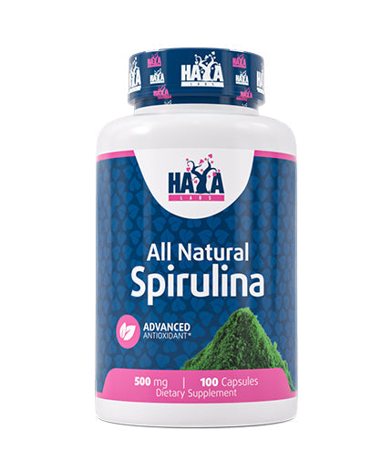 All Natural Spirulina 500mg. / 100 caps.  Haya Labs - Nutra Best Bulgaria