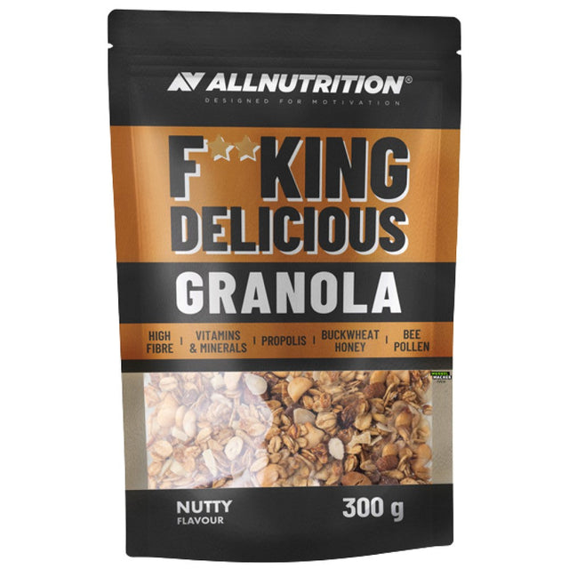 F**KING Delicious Granola | Nutty - 300 грама  AllNutrition - Nutra Best Bulgaria