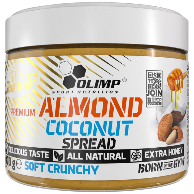 Almond Coconut Spread - Soft Crunchy 300 грама  Olimp - Nutra Best Bulgaria