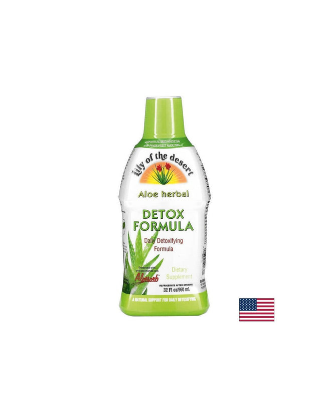 Алое детоксикираща формула - Aloe Herbal Detox Formula, 960 ml  Lily of the Desert - Nutra Best Bulgaria