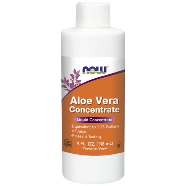 Aloe Vera Concentrate - 118 мл  NOW Foods - Nutra Best Bulgaria