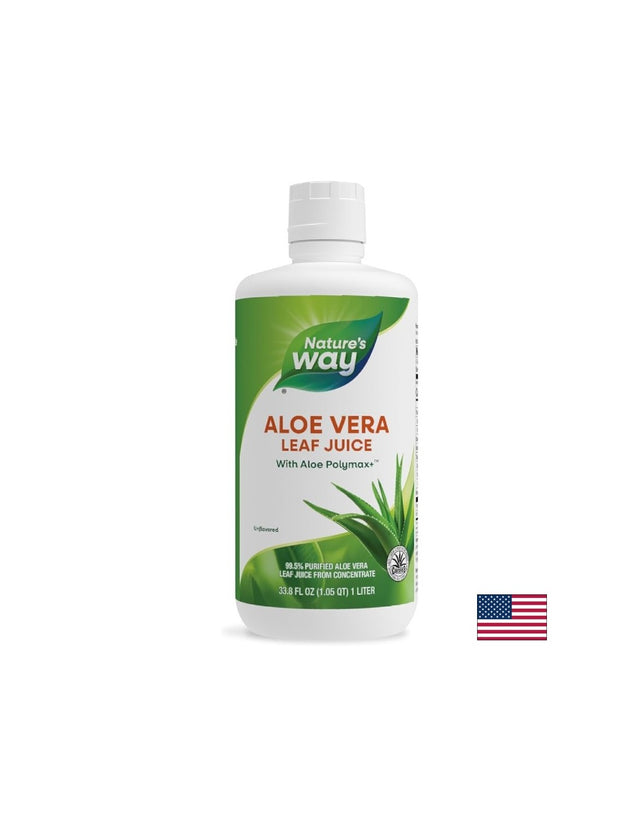 Aloe Vera Leaf Juice 99.5% / Алое Вера Сок от цели листа x 1L Nature’s Way  Nature’s Way - Nutra Best Bulgaria