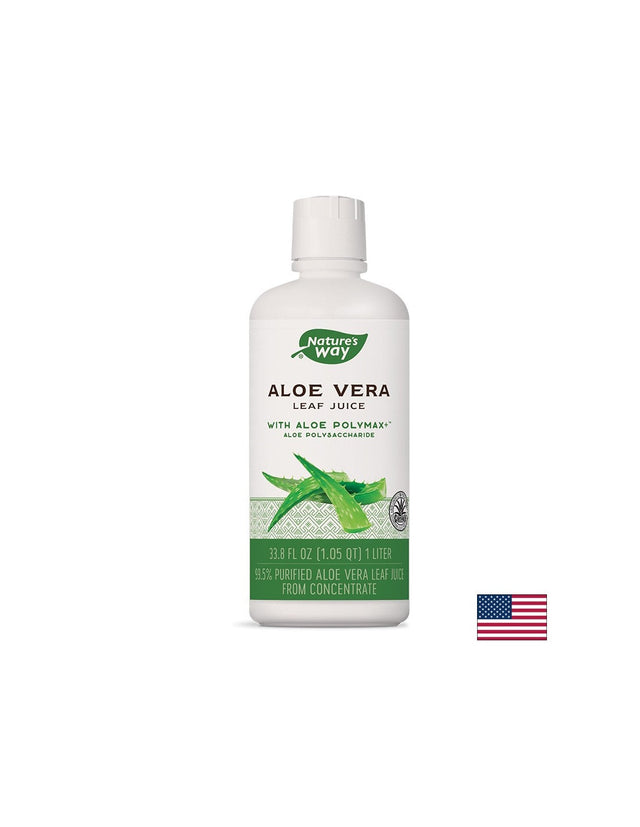 Aloe Vera Whole Leaf Juice - 1000 мл  Nature’s Way - Nutra Best Bulgaria