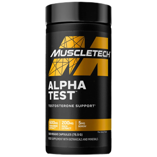 Alpha Test | Testosterone Support - 120 капсули  MuscleTech - Nutra Best Bulgaria