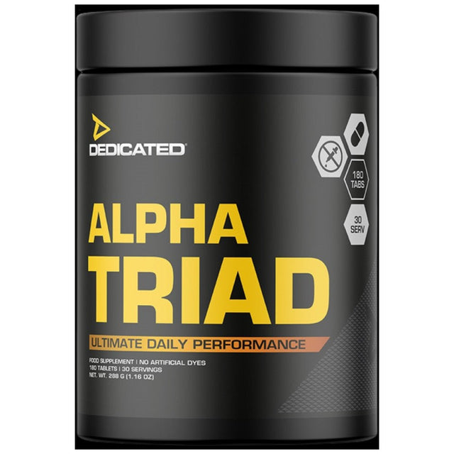 Alpha Triad | Ultimate Daily Performance - 180 Таблетки  Dedicated Nutrition - Nutra Best Bulgaria