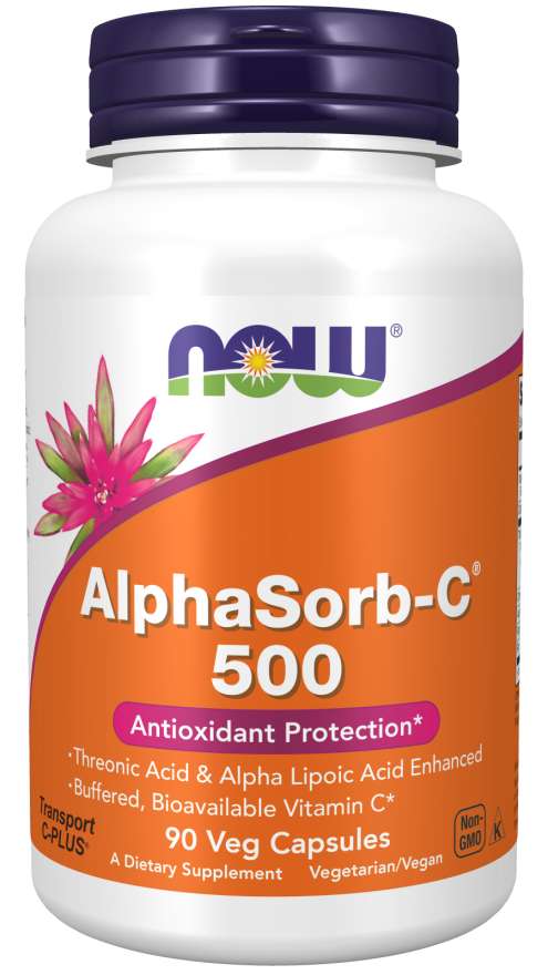 AlphaSorb-C 500 МГ - 90 капсули  NOW Foods - Nutra Best Bulgaria