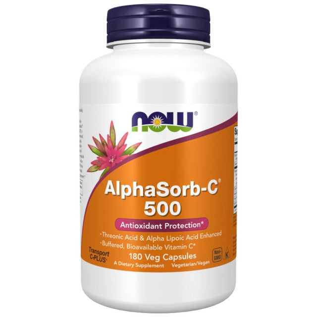 AlphaSorb-C 500 mg - 180 капсули  NOW Foods - Nutra Best Bulgaria