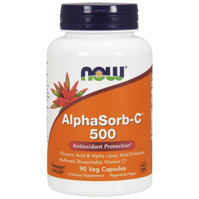AlphaSorb-C 500 mg - 90 капсули  NOW Foods - Nutra Best Bulgaria