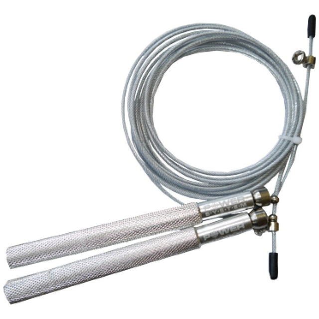Aluminium Ultra Jump Rope - Silver  Power System - Nutra Best Bulgaria