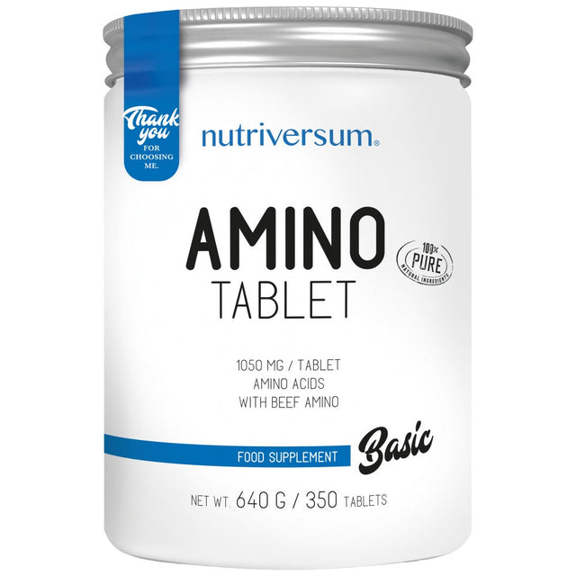 Amino Tablet | from Whey & Beef Protein - 350 Таблетки  Nutriversum - Nutra Best Bulgaria