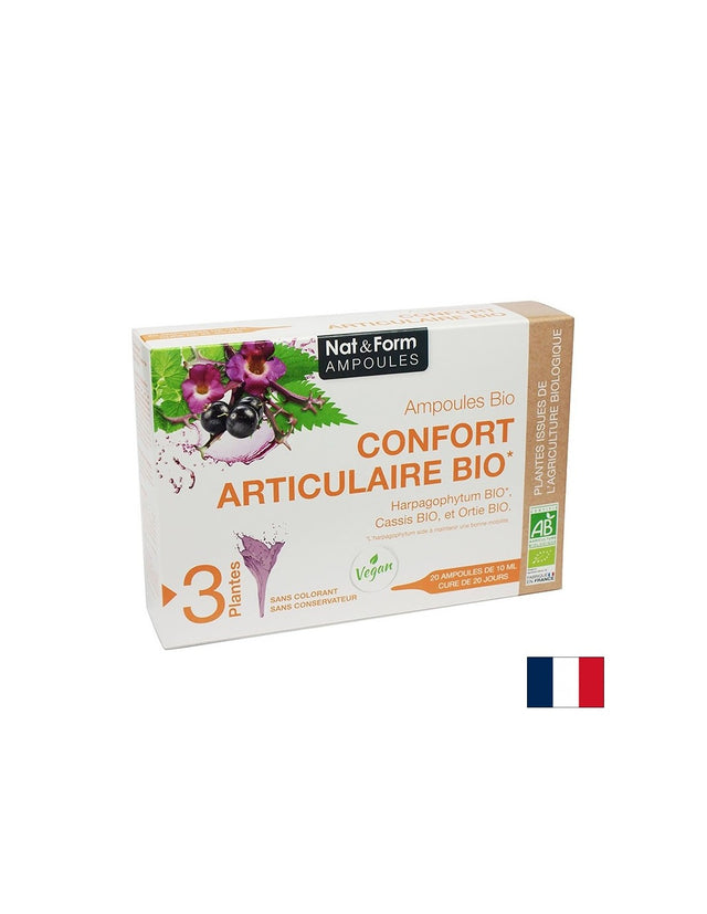 За подвижни стави - Ampoile Confort Articilare BIO, 20 ампули  Nat&Form - Nutra Best Bulgaria
