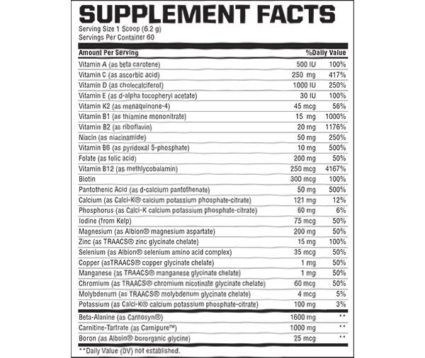 Anavite Powder 372 грама  Gaspari Nutrition - Nutra Best Bulgaria