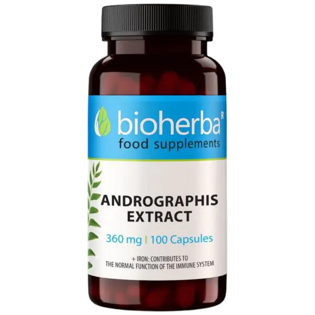 Andrographis - 100 капсули  Bioherba - Nutra Best Bulgaria