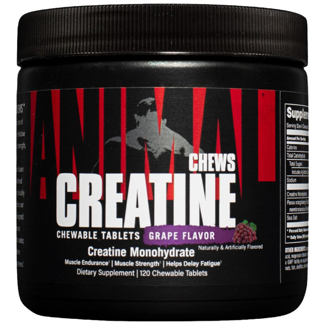 Animal Creatine Chews | with AstraGin® - 120 Дъвчащи таблетки  Universal Animal - Nutra Best Bulgaria
