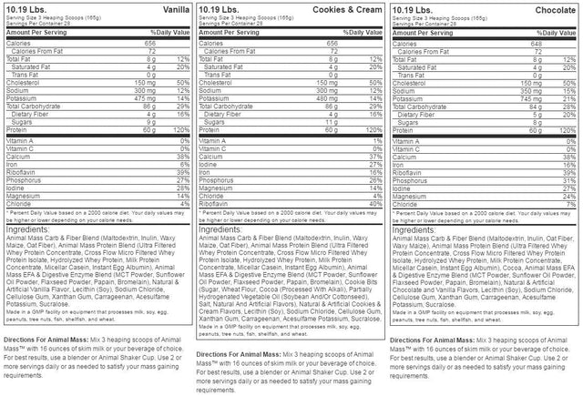 Animal Mass - 4620 грама  Universal Animal - Nutra Best Bulgaria