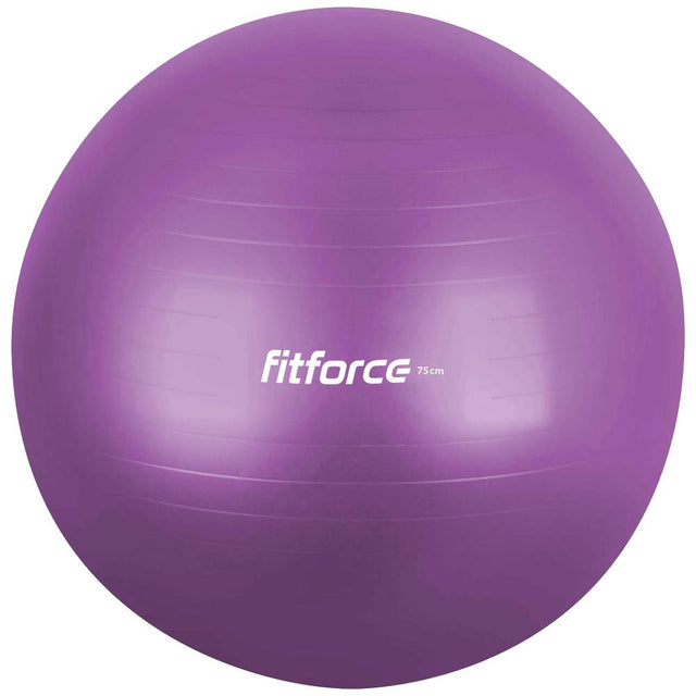 Гимнастическа топка Anti Burst - 75 см / С помпа  Fitforce - Nutra Best Bulgaria