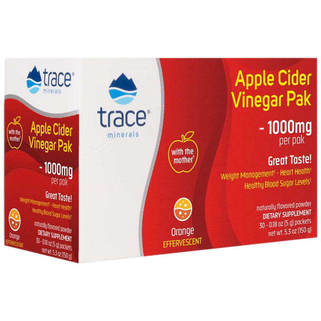 Apple Cider Vinegar 1000 mg | Paks - 30 Пакета  Trace Minerals - Nutra Best Bulgaria