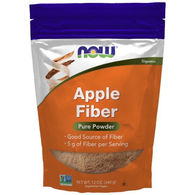 Apple Fiber Pure - 340 грама  NOW Foods - Nutra Best Bulgaria