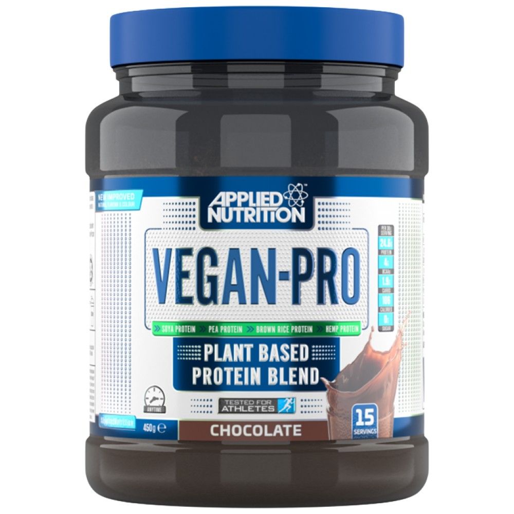 Vegan-Pro - Plant Based Protein Blend - 450 грама  Applied Nutrition - Nutra Best Bulgaria