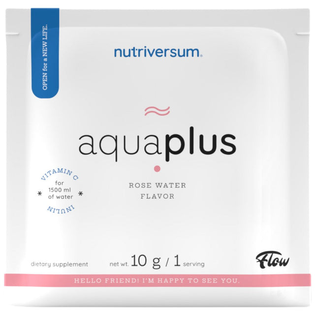 Aqua+ | Refreshing Drink Powder with Vitamin C and inulin - 10 грама  Nutriversum - Nutra Best Bulgaria