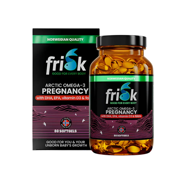 Arctic Pregnancy – Омега-3 при Бременни – 100% Дива Треска от Норвегия – 80 Капсули  Frisk - Nutra Best Bulgaria