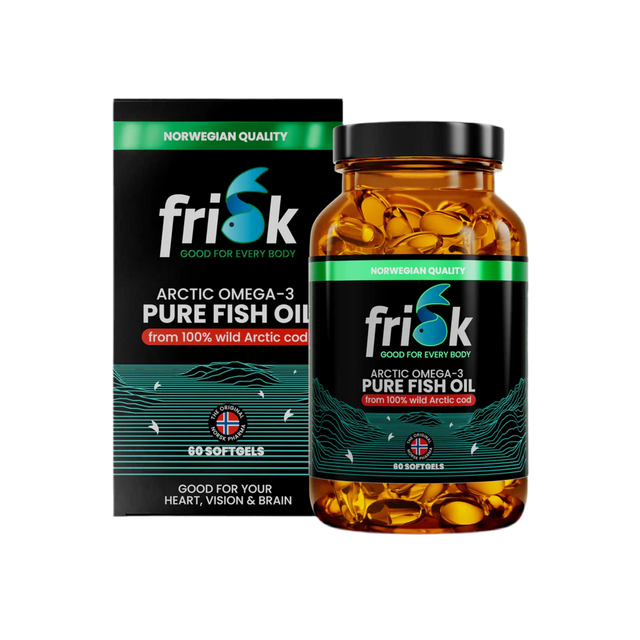 Arctic Pure – Омега-3 от 100% Дива Арктическа Треска – 60 Капсули  Frisk - Nutra Best Bulgaria