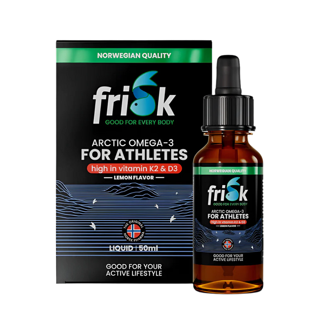 Arctic Sport – Омега-3 за Спортисти – Дива Риба от Норвегия / Лимонов Вкус – 50 мл  Frisk - Nutra Best Bulgaria