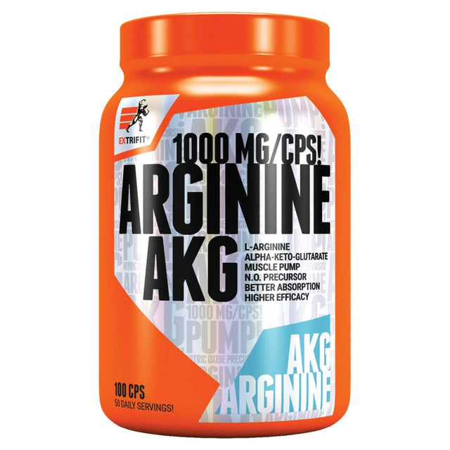 Arginine AKG 1000 mg - 100 капсули  Extrifit Sports Nutrition - Nutra Best Bulgaria