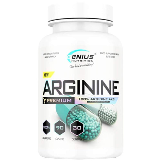 Arginine AKG - 90 капсули  Genius Nutrition - Nutra Best Bulgaria