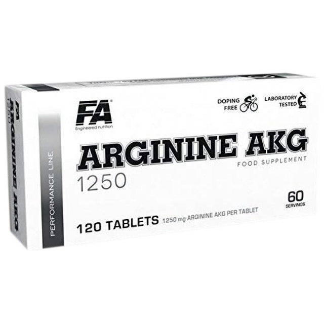 Arginine AKG / AAKG 1250 mg - 120 Таблетки  FA Nutrition - Nutra Best Bulgaria