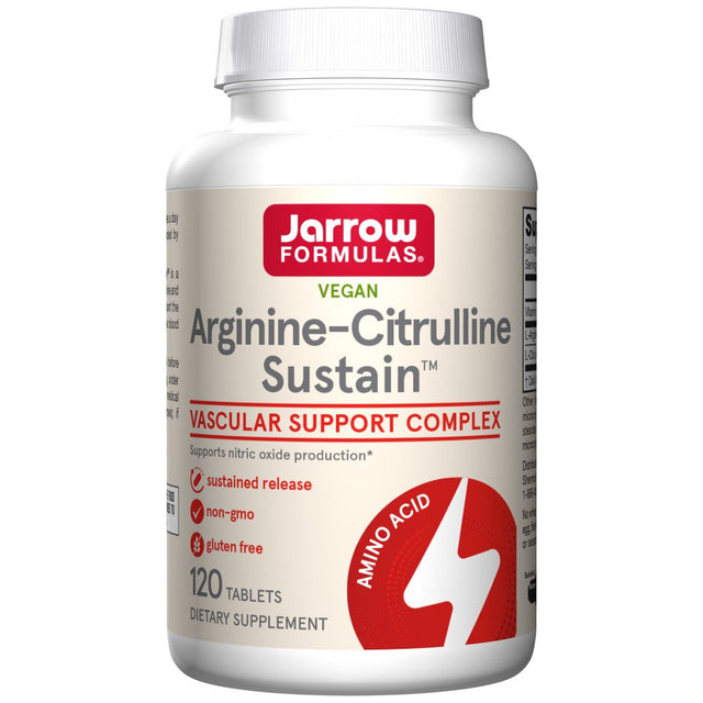 Arginine-Citrulline Sustain - 120 Таблетки  Jarrow Formulas - Nutra Best Bulgaria