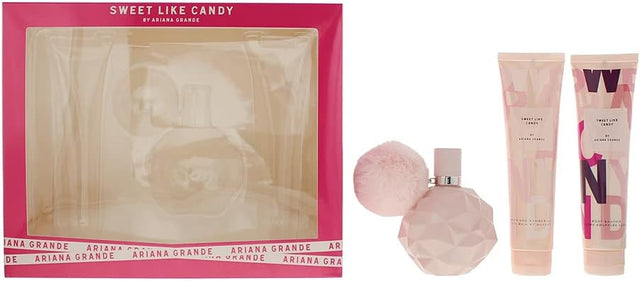 Ariana Grande By Sweet Like Candy EDP 100 ml + BL 100 ml + Body Mist 125 ml  Ariana Grande - Nutra Best Bulgaria