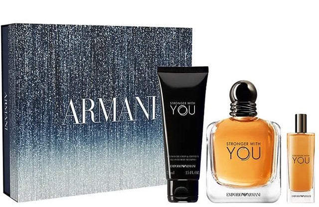 Armani Stronger With You ЕDT 100 ml + SG 75 ml + EDT 15 ml  Armani - Nutra Best Bulgaria