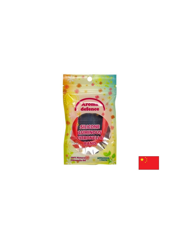 Силиконова гривна "Aroma Defence" /Флуоресцентна/ - Репелент с аромат на цитронела, 1бр/оп.  Aroma Defence - Nutra Best Bulgaria