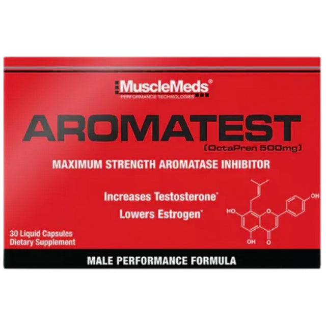 Aromatest - OctaPren 500 mg | Maximum Strength Aromatase Inhibitor - 30 Гел капсули  Muscle Meds - Nutra Best Bulgaria