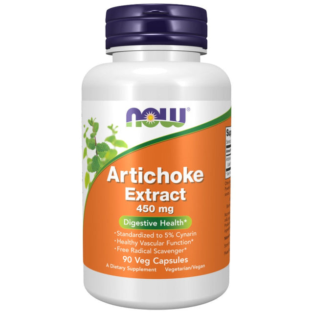 Artichoke Extract 450mg - 90 капсули  NOW Foods - Nutra Best Bulgaria