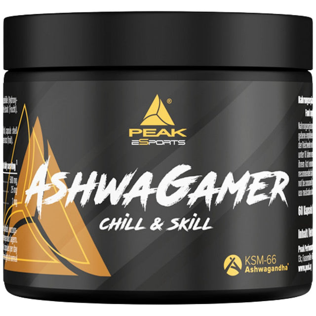 AshwaGamer | with 500 mg Ashwagandha KSM-66® - 60 капсули  PEAK - Nutra Best Bulgaria