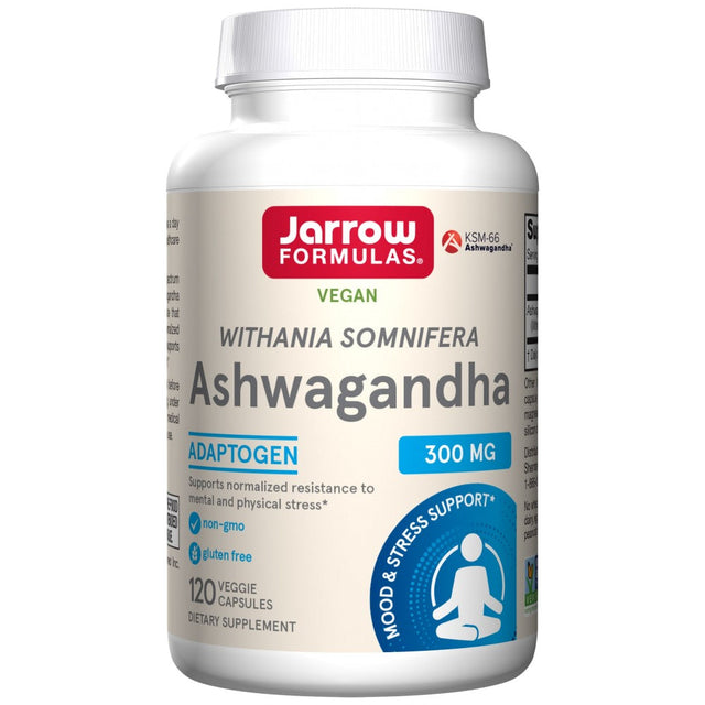 Ashwagandha 300 mg | KSM-66® - 120 капсули  Jarrow Formulas - Nutra Best Bulgaria