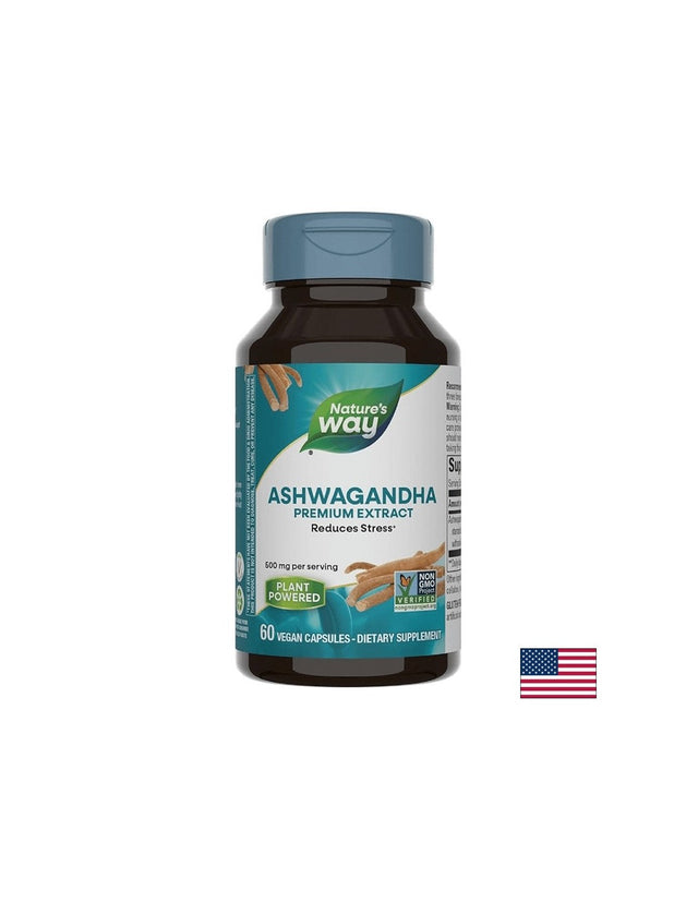 Ashwagandha/ Ашваганда 500 mg х 60 капсули Nature’s Way  Nature’s Way - Nutra Best Bulgaria