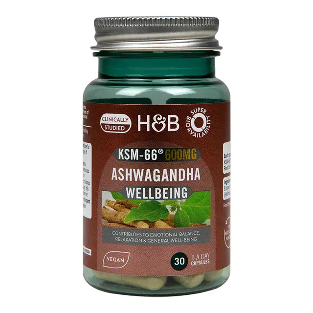 Ashwagandha 600 mg KSM-66 - 30 капсули  Holland and Barrett - Nutra Best Bulgaria