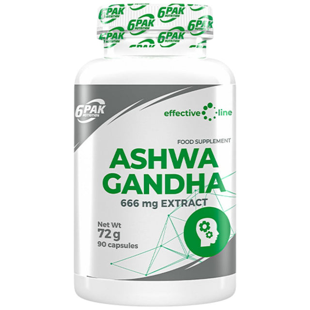 Ashwagandha 666 mg - 90 капсули  6PAK Nutrition - Nutra Best Bulgaria