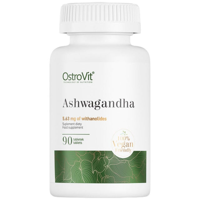 Ashwagandha Extract 375 mg - 90 Таблетки  OstroVit - Nutra Best Bulgaria