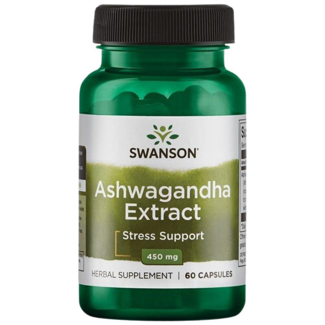 Ashwagandha Extract 450 mg - 60 капсули  Swanson - Nutra Best Bulgaria