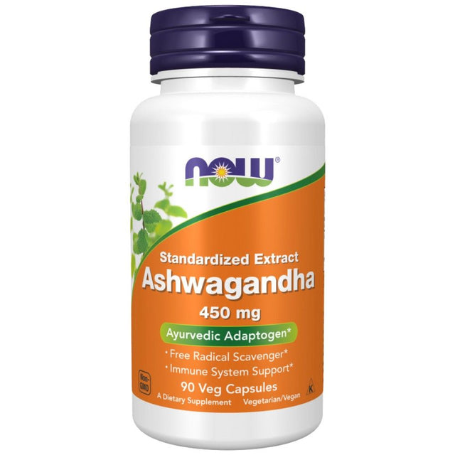 Ashwagandha Extract 450 mg - 90 капсули  NOW Foods - Nutra Best Bulgaria