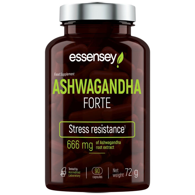 Ashwagandha Forte 666 mg - 90 капсули  ESSENSEY - Nutra Best Bulgaria