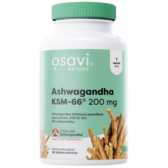 Ashwagandha KSM-66® 200 mg - 120 капсули  Osavi - Nutra Best Bulgaria